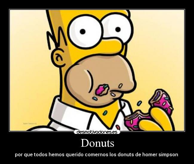Donuts - por que todos hemos querido comernos los donuts de homer simpson 