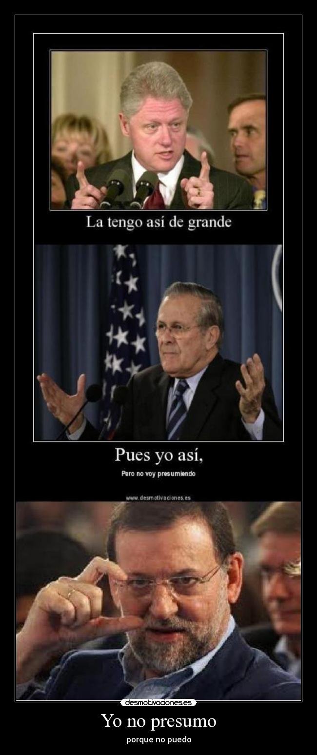 Yo no presumo - 
