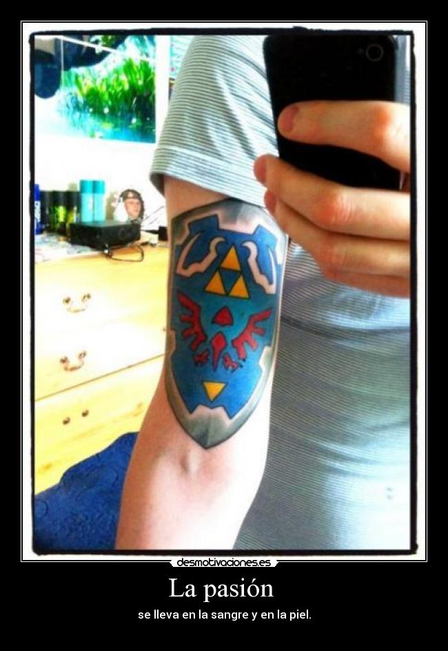 La pasión - se lleva en la sangre y en la piel.
