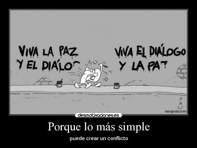 Porque lo más simple - 