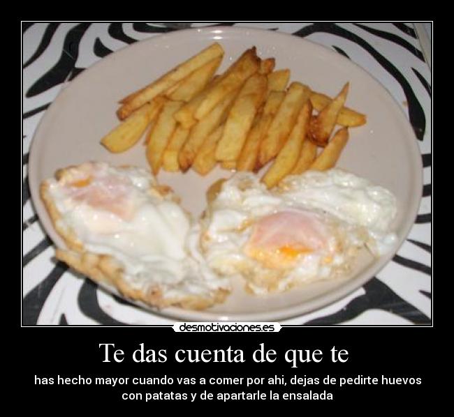 Te das cuenta de que te  - 