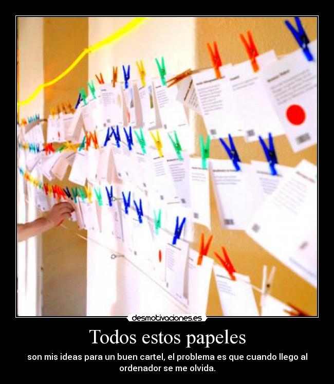 Todos estos papeles -