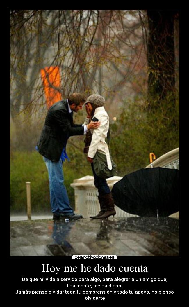 Hoy me he dado cuenta -