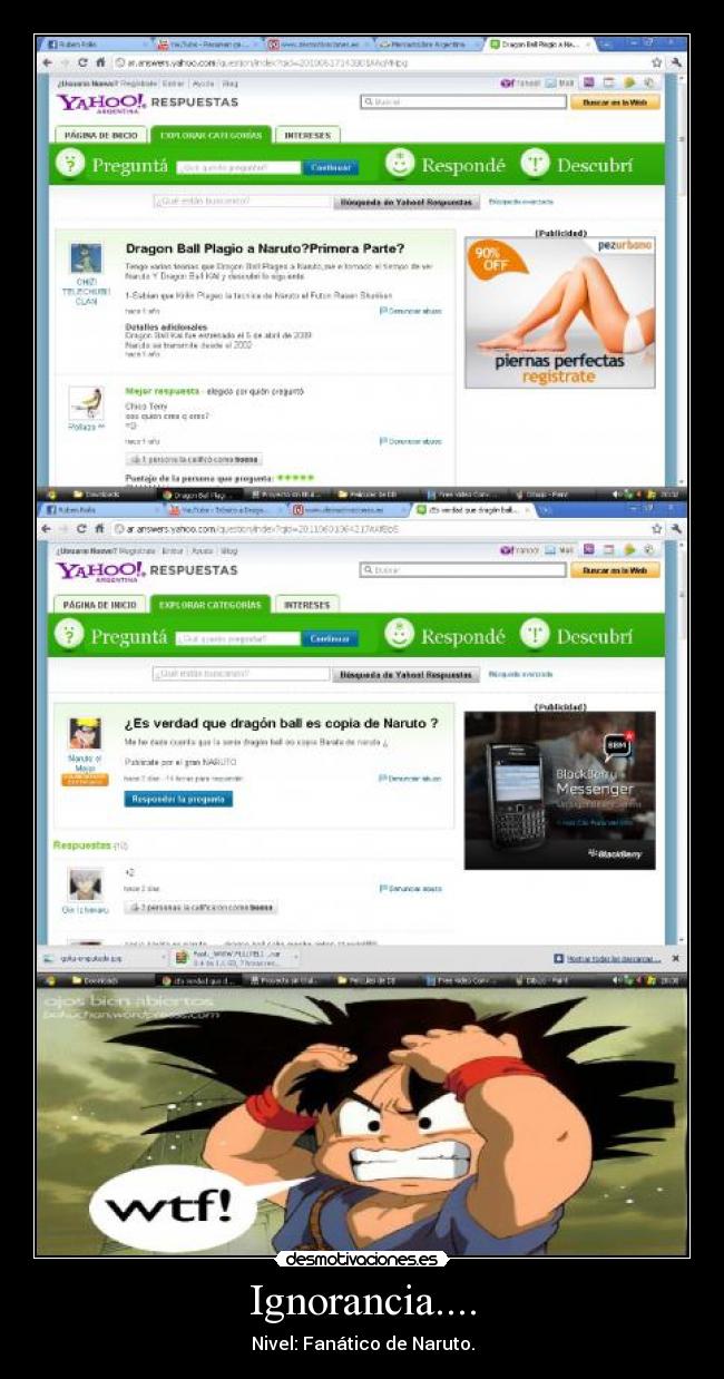 Ignorancia.... - Nivel: Fanático de Naruto.