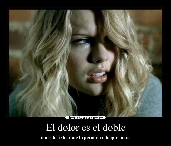 El dolor es el doble -