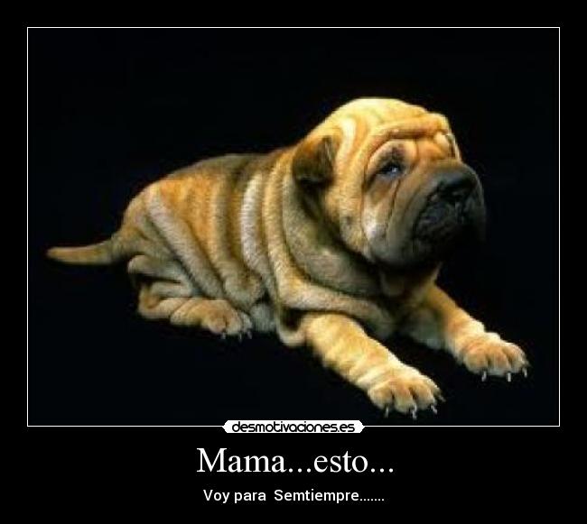 Mama...esto... - Voy para Semtiempre.......