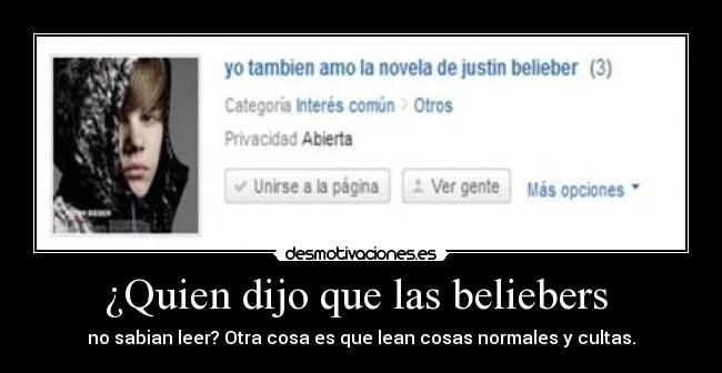 ¿Quien dijo que las beliebers  - 