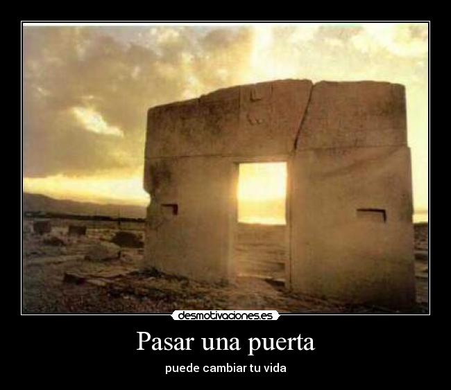 Pasar una puerta -