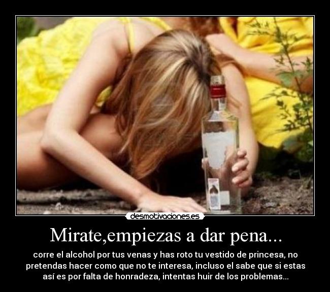 Mirate,empiezas a dar pena... - 