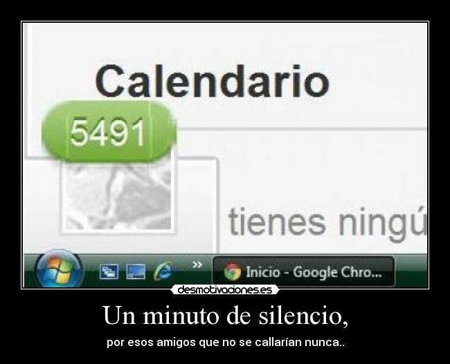 Un minuto de silencio, -