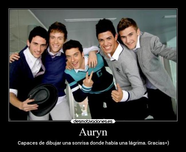 Auryn - Capaces de dibujar una sonrisa donde había una lágrima. Gracias=)