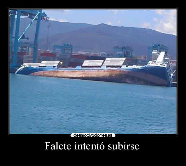 Falete intentó subirse  - 