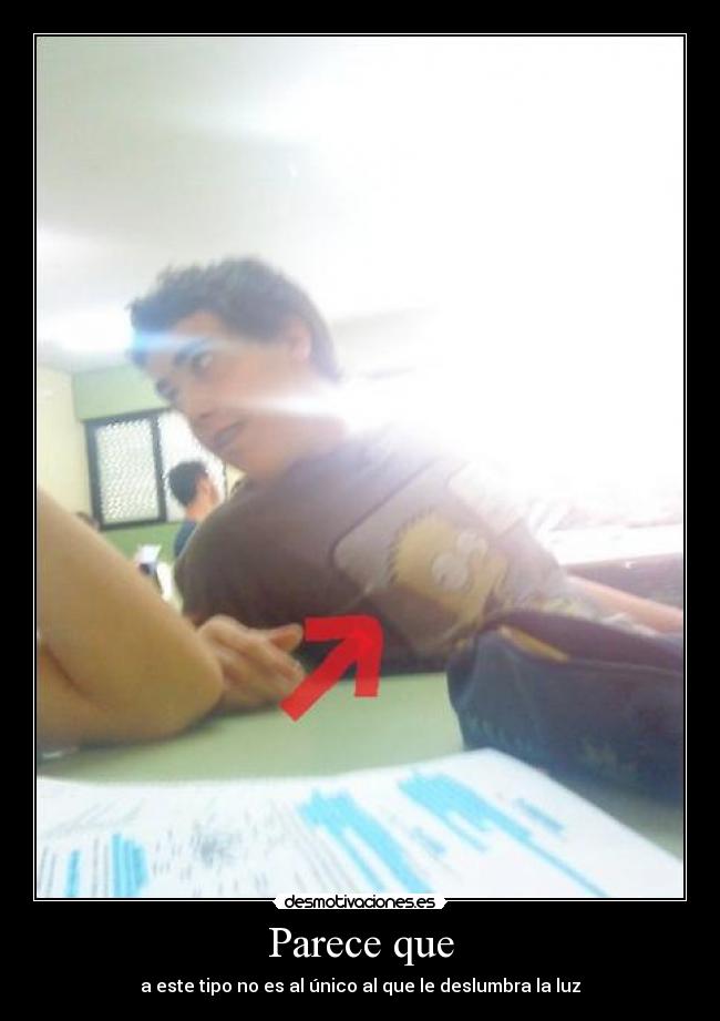 carteles tipo bart luz deslumbrar clase colegio mesa silla flecha desmotivaciones