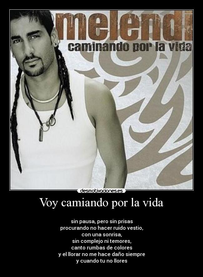 Voy camiando por la vida -