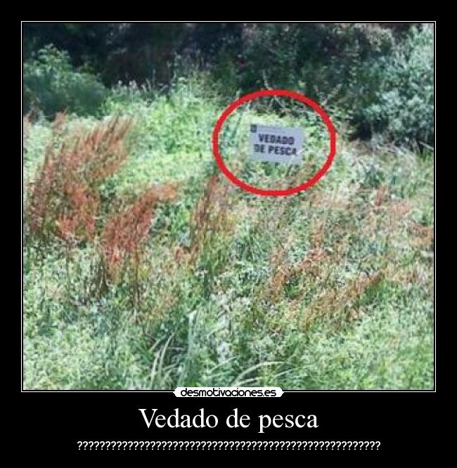 carteles vedado pesca desmotivaciones