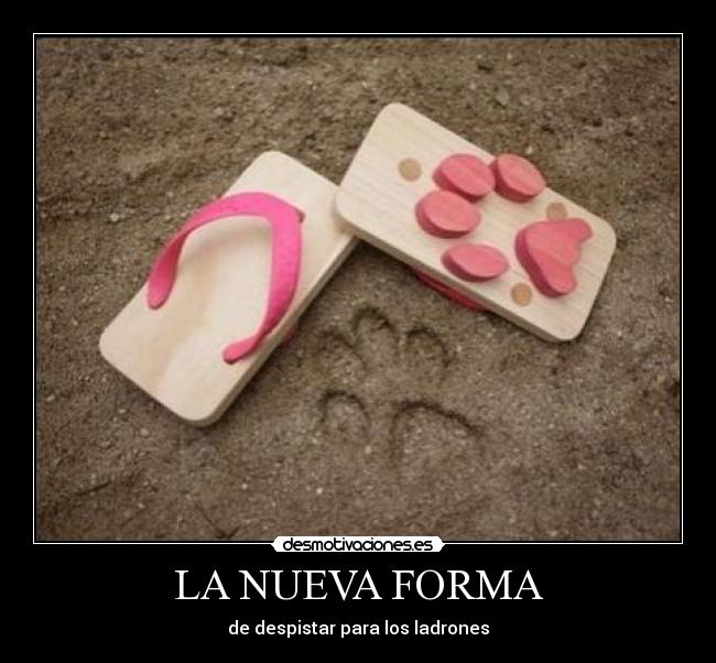 LA NUEVA FORMA - de despistar para los ladrones