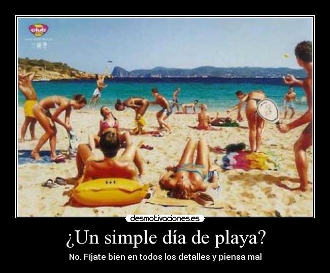 ¿Un simple día de playa? - 