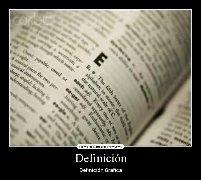 Definición - Definición Grafica