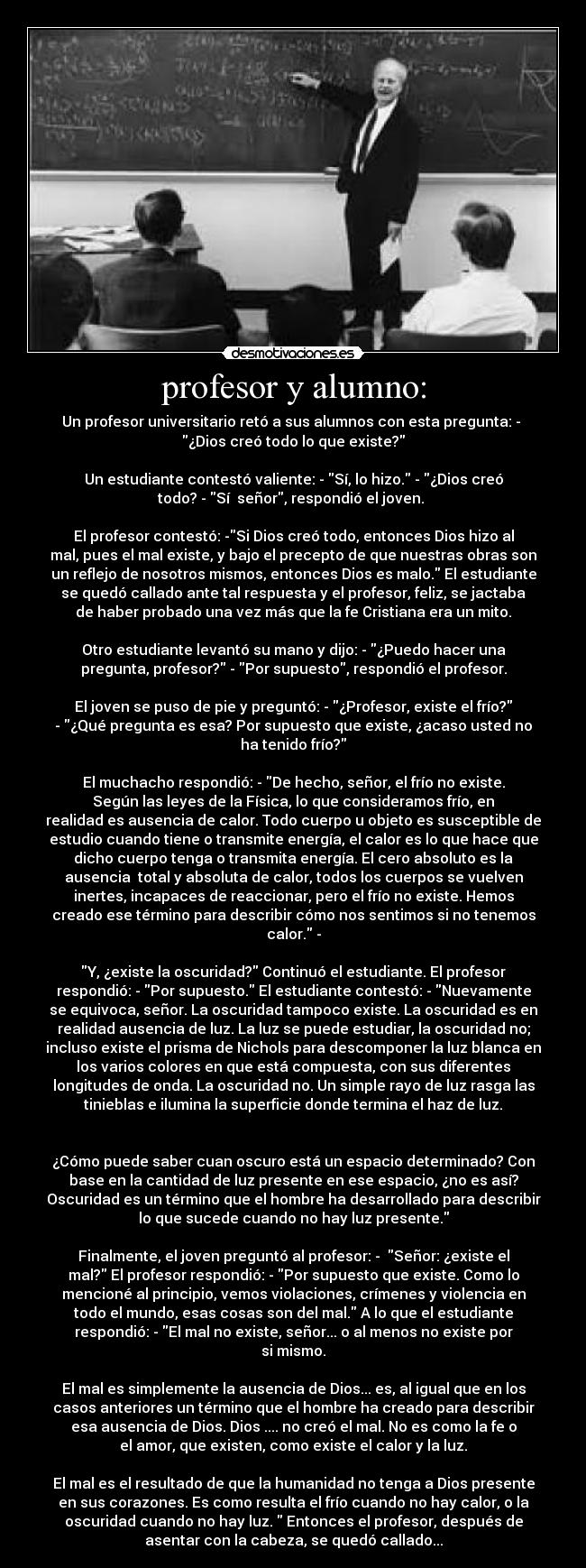 profesor y alumno: - 