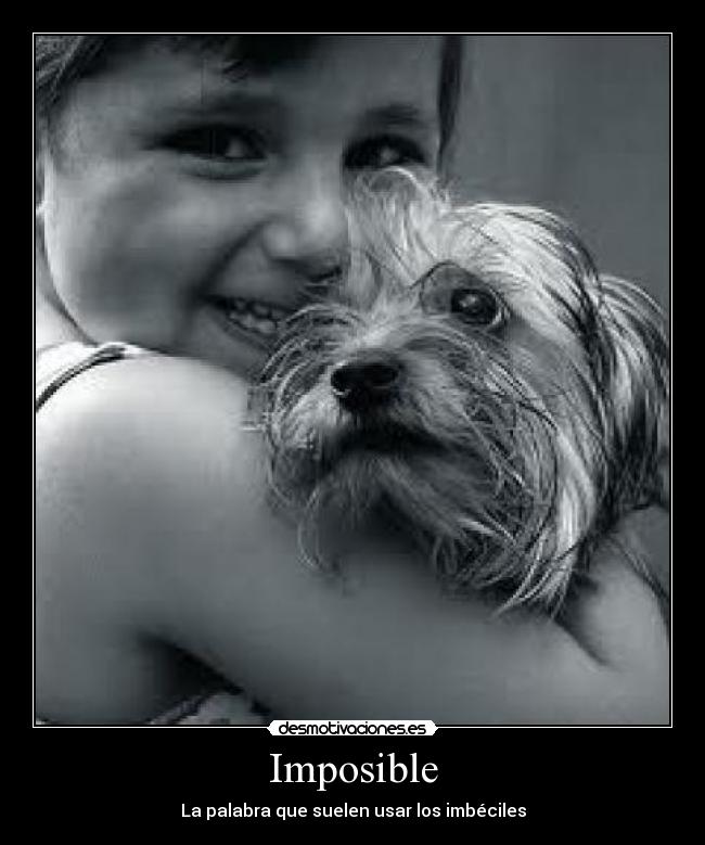 Imposible - La palabra que suelen usar los imbéciles