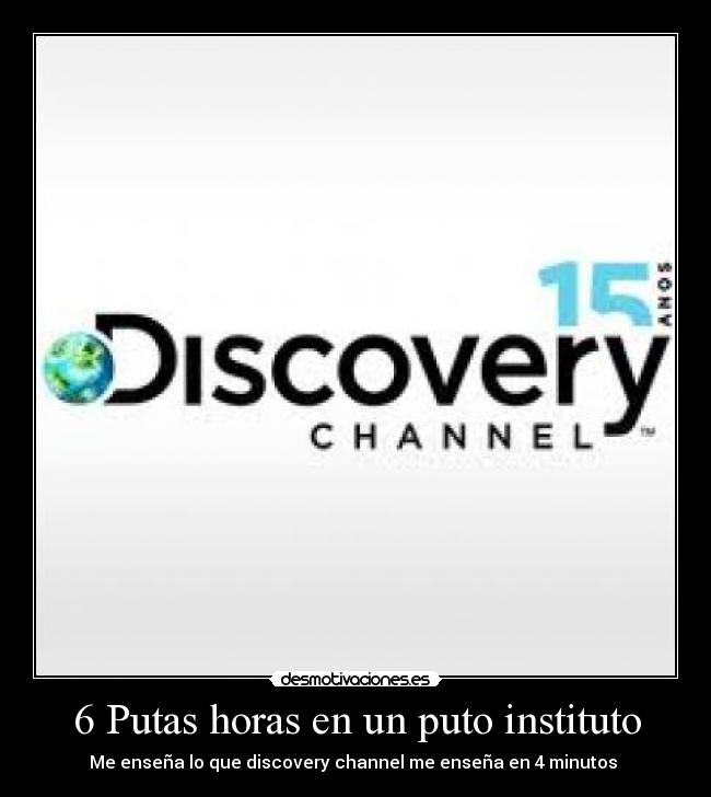 6 Putas horas en un puto instituto -