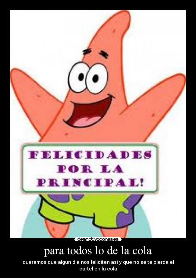 carteles cola desmotivaciones