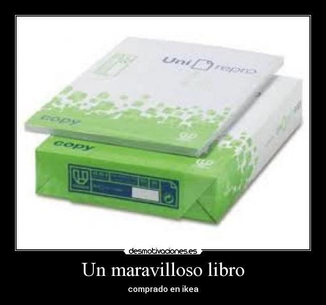 Un maravilloso libro - comprado en ikea