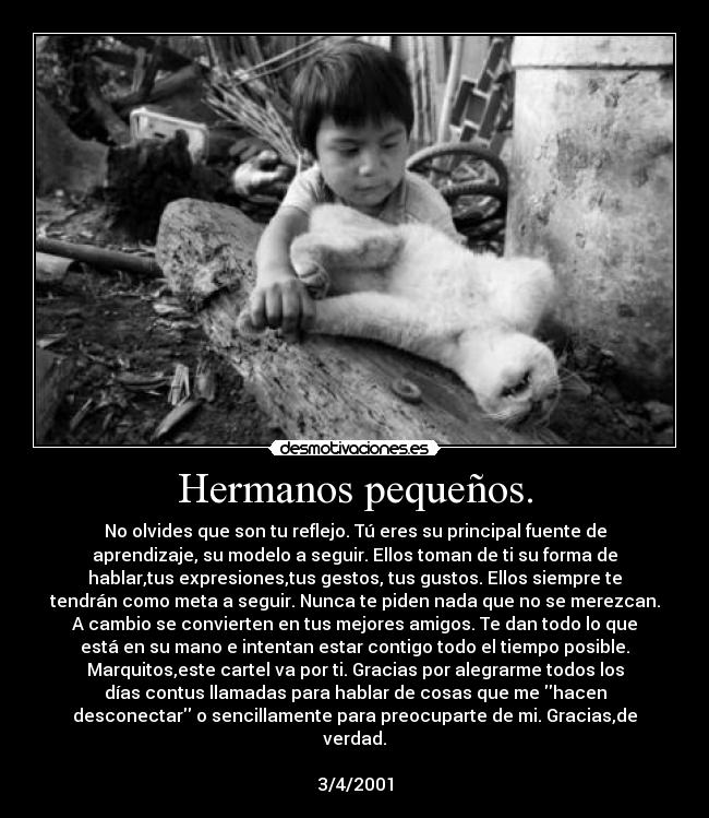 Hermanos pequeños. - 
