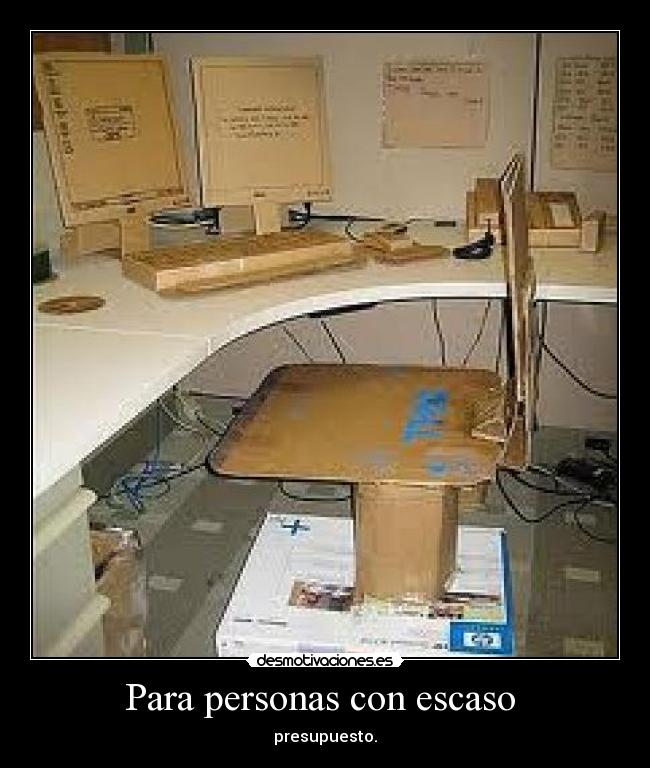 Para personas con escaso -