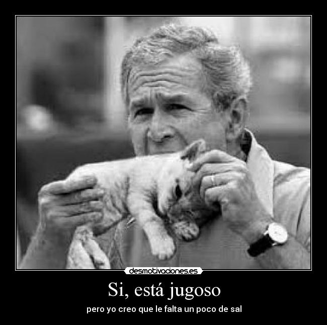 Si, está jugoso - pero yo creo que le falta un poco de sal