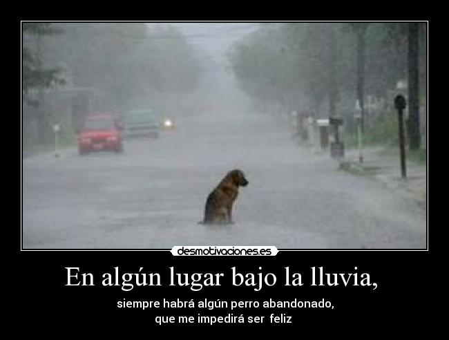 En algún lugar bajo la lluvia,  - 