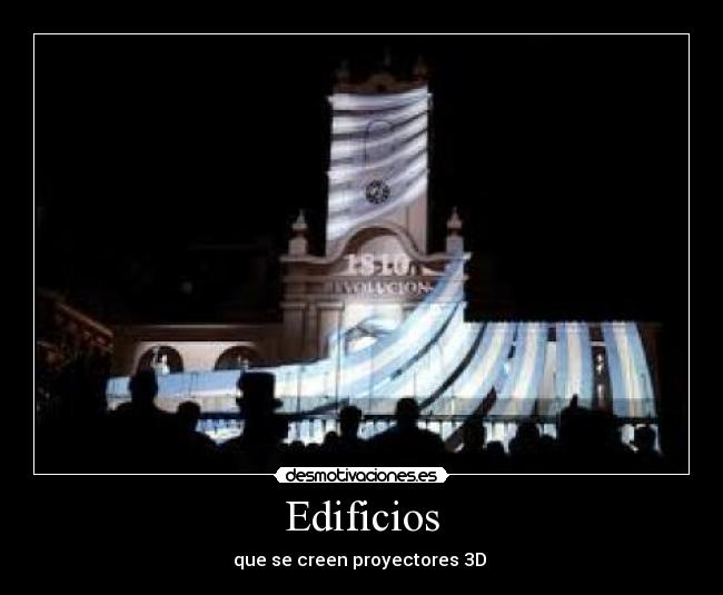Edificios - que se creen proyectores 3D