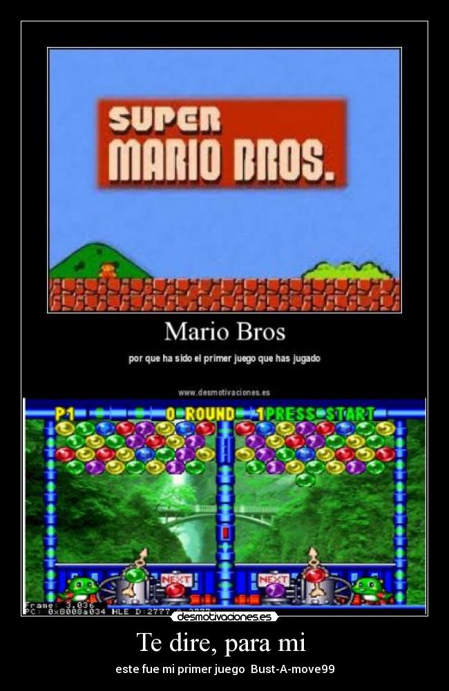 carteles mario bros bust-a-move juegos desmotivaciones