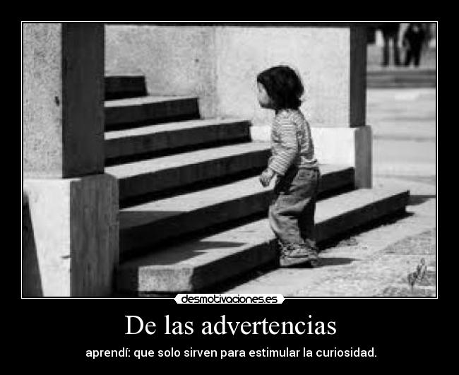 De las advertencias -