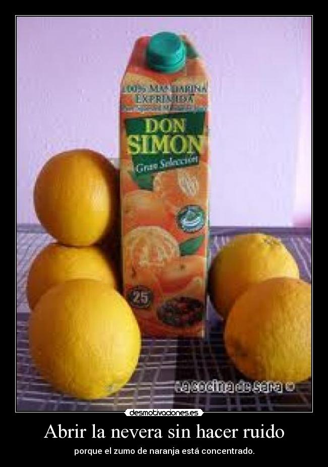 Abrir la nevera sin hacer ruido - 