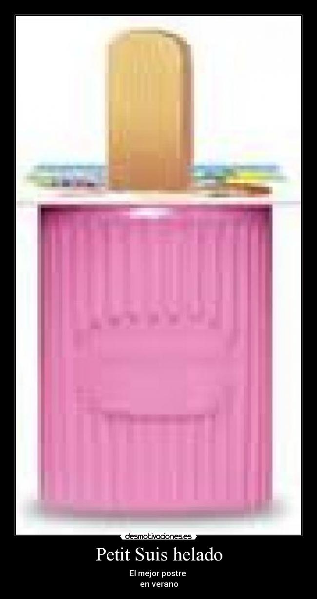 Petit Suis helado - El mejor postre
en verano