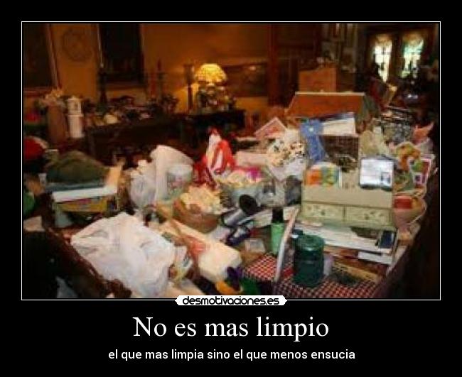 No es mas limpio - 
