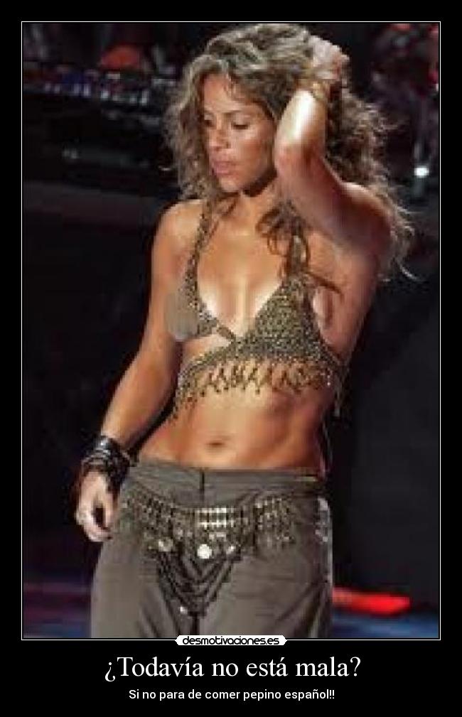 ¿Todavía no está mala? - Si no para de comer pepino español!!