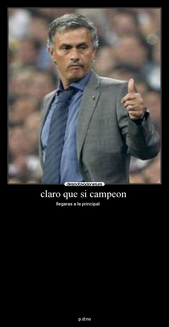 claro que si campeon -