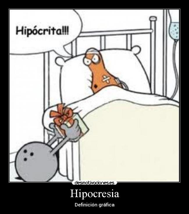 Hipocresia - Definición gráfica