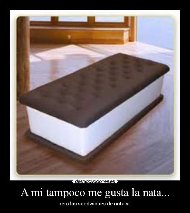 A mi tampoco me gusta la nata... - 