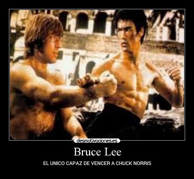 Bruce Lee - EL UNICO CAPAZ DE VENCER A CHUCK NORRIS