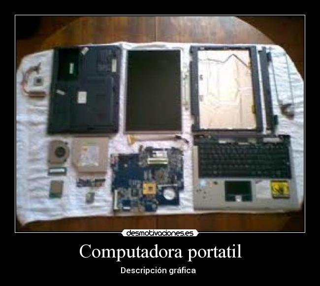 Computadora portatil - Descripción gráfica  