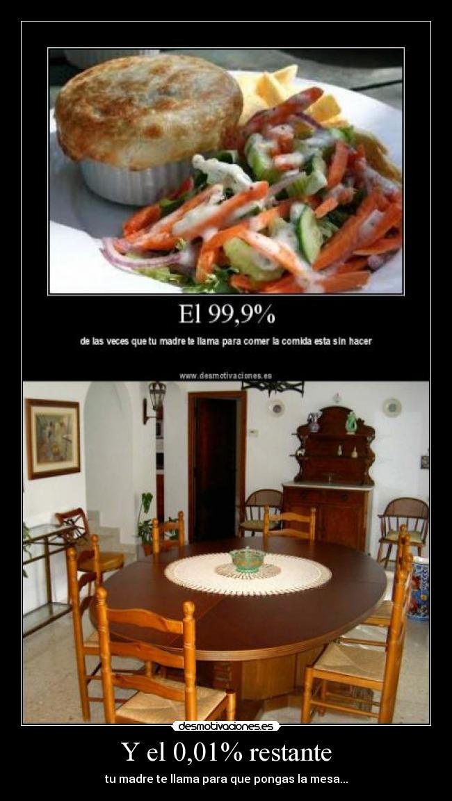 Y el 0,01% restante - 