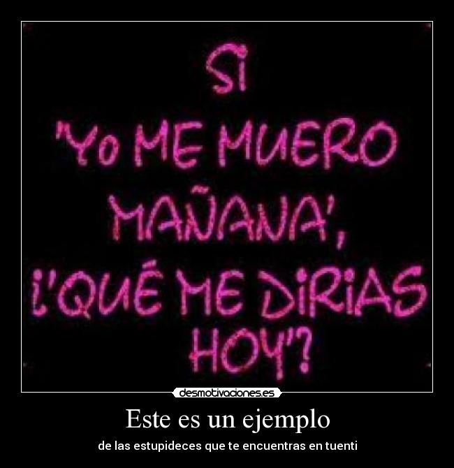 Este es un ejemplo - 