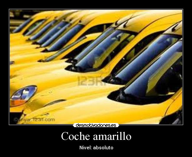Coche amarillo -