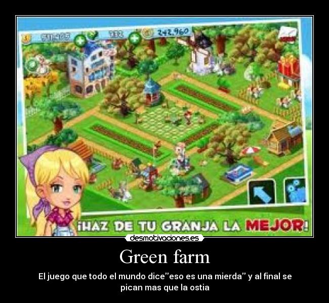 Green farm - El juego que todo el mundo diceeso es una mierda y al final se pican mas que la ostia