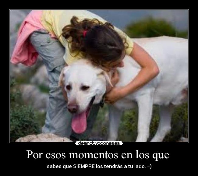 Por esos momentos en los que -