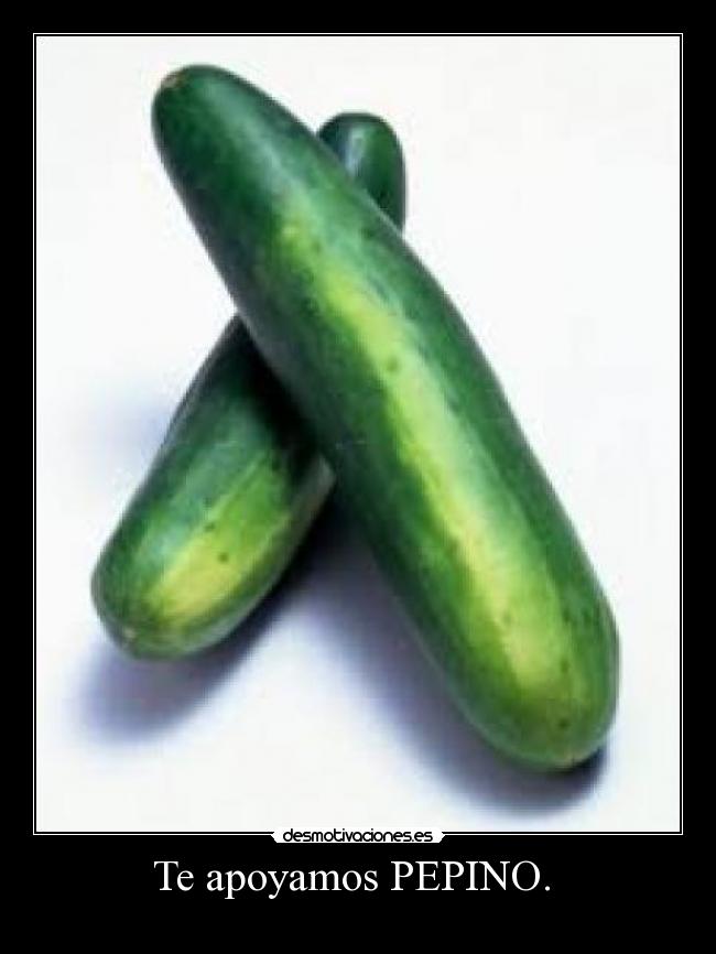 Te apoyamos PEPINO. -