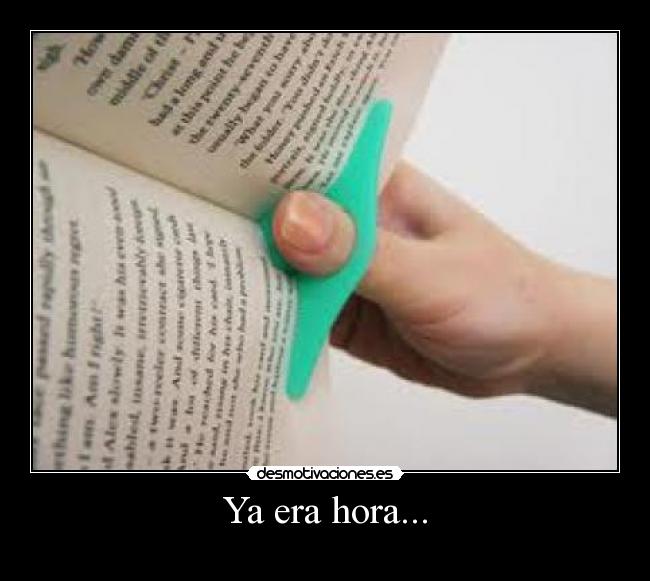 Ya era hora... -